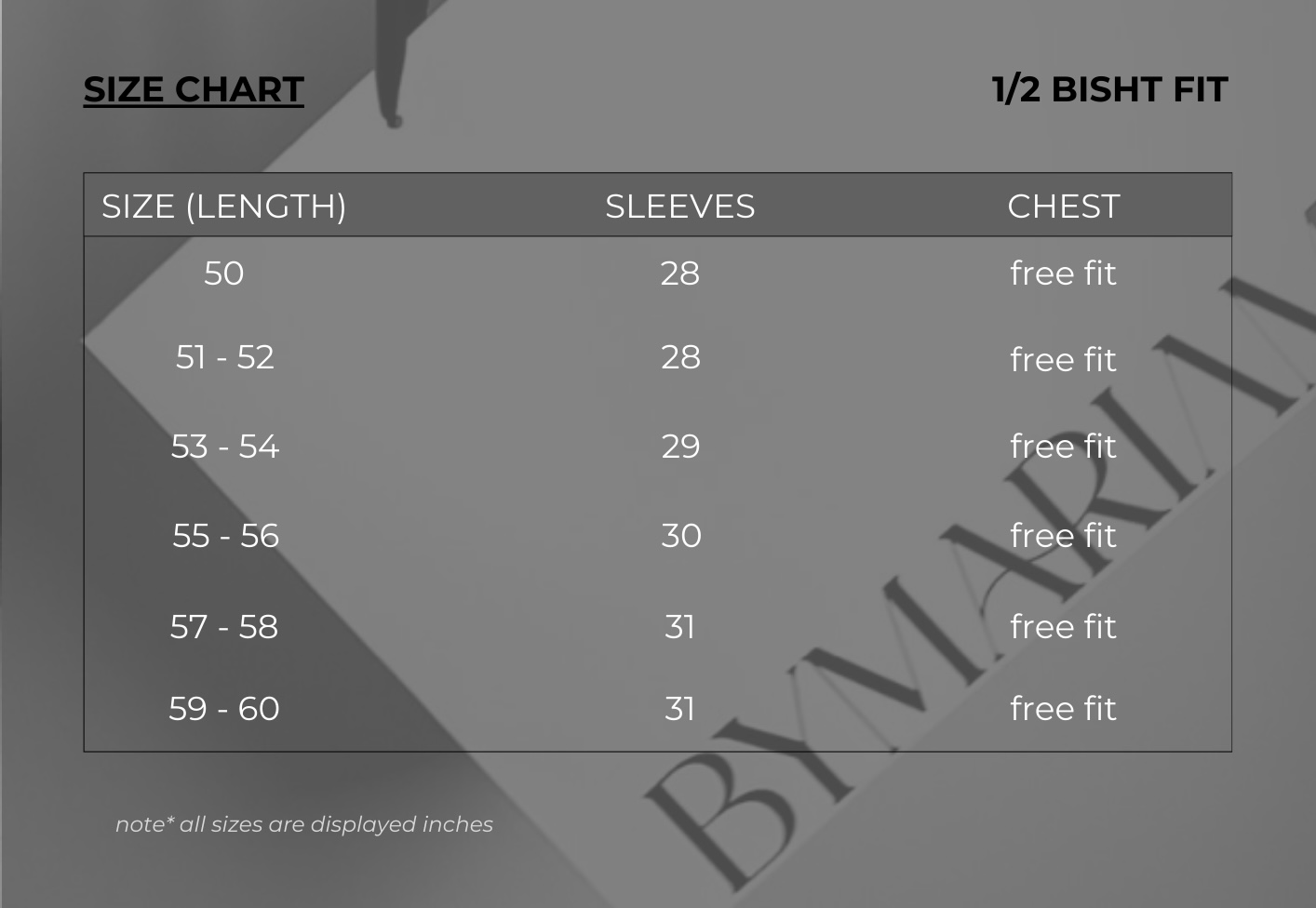 Size Guide